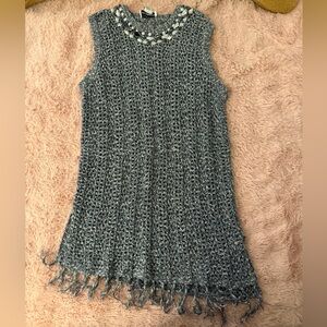 knitted vintage beaded dress